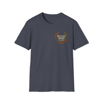 Belleau Wood Tavern – Wheat & Poppies Wreath Tee Stacking Bodies
