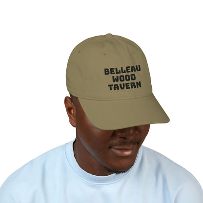 Belleau Wood Tavern Hat SC Logo Organic Embroidered Baseball Cap -Tan/Olive Drab