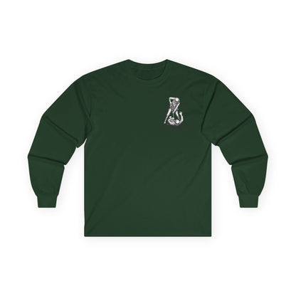 Iron Mike (Back) -Belleau Wood Tavern Long Sleeve Tee - Unisex Ultra Cotton Shirt