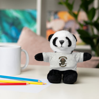 Personalized Stuffed Animal with Belleau Wood Skull T-Shirt Design