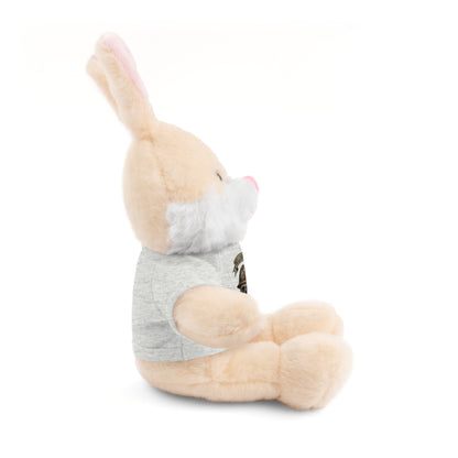 Personalized Stuffed Animal with Belleau Wood Skull T-Shirt Design
