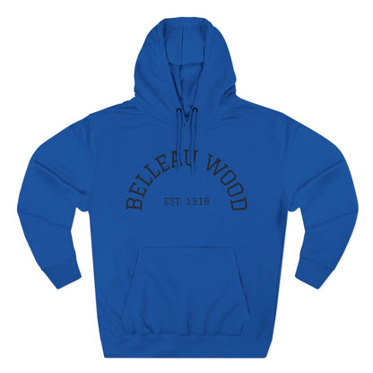 Three-Panel Fleece Hoodie- BELLEAU WOOD Est. 1918