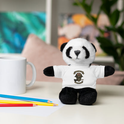 Personalized Stuffed Animal with Belleau Wood Skull T-Shirt Design