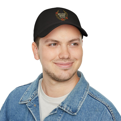 Belleau Wood Tavern Low Profile Baseball Cap — Vintage Wreath Logo Hat