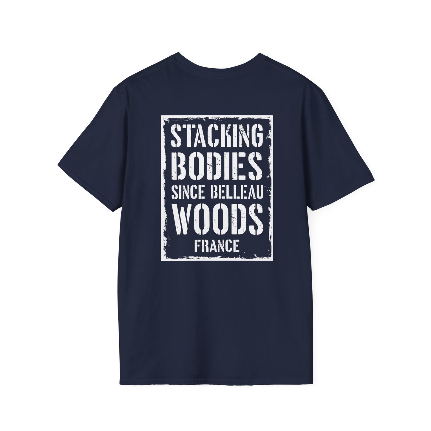 Belleau Wood Tavern – Wheat & Poppies Wreath Tee Stacking Bodies