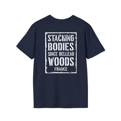 Belleau Wood Tavern – Wheat & Poppies Wreath Tee Stacking Bodies