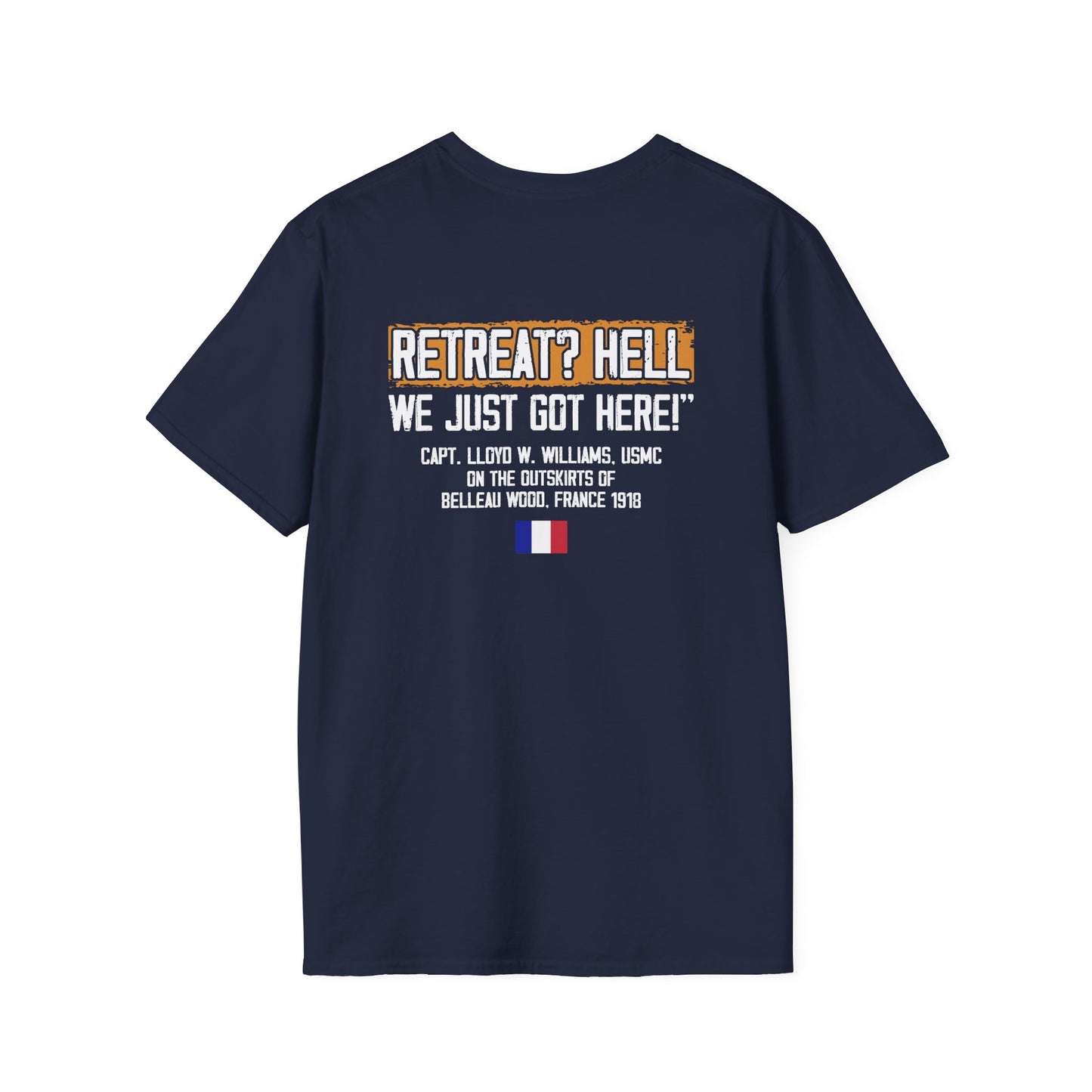 Belleau Wood - Iron Mike Logo — “RETREAT? HELL WE JUST GOT HERE”