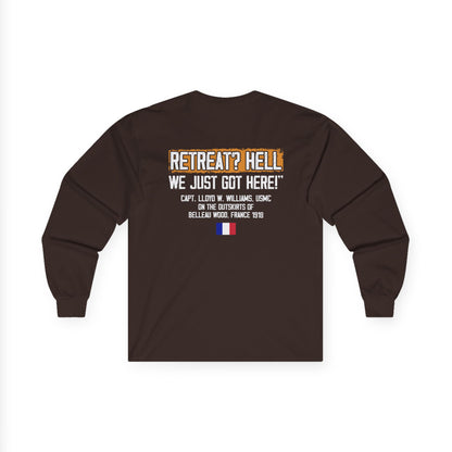 Bulldog - Retreat HELL Belleau Wood Tavern Long Sleeve Tee