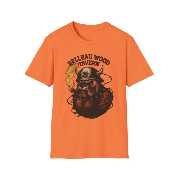 BELLEAU WOOD TAVERN Devil Dog USMC Unisex Softstyle T-Shirt, Vintage Graphic Tee
