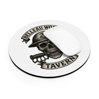Custom Skull Graphic Mouse Pad - Belleau Wood Tavern Design