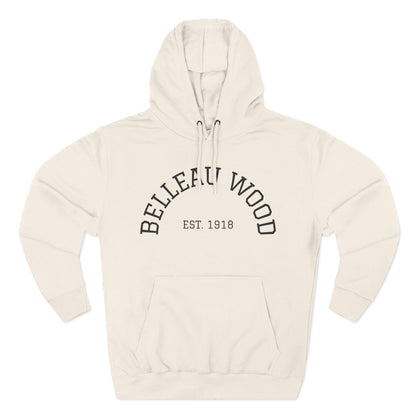 Three-Panel Fleece Hoodie- BELLEAU WOOD Est. 1918