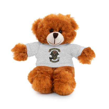 Personalized Stuffed Animal with Belleau Wood Skull T-Shirt Design