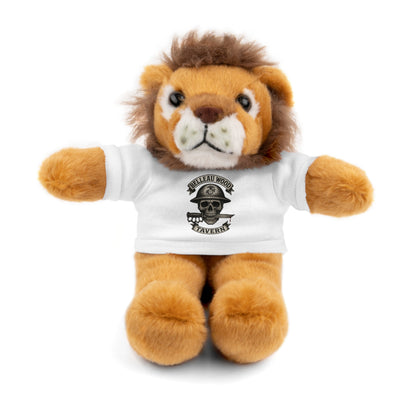 Personalized Stuffed Animal with Belleau Wood Skull T-Shirt Design