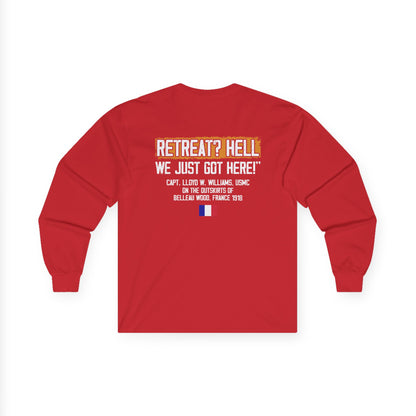 Bulldog - Retreat HELL Belleau Wood Tavern Long Sleeve Tee