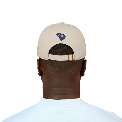Belleau Wood Tavern Hat SC Logo Organic Embroidered Baseball Cap -Tan/Olive Drab