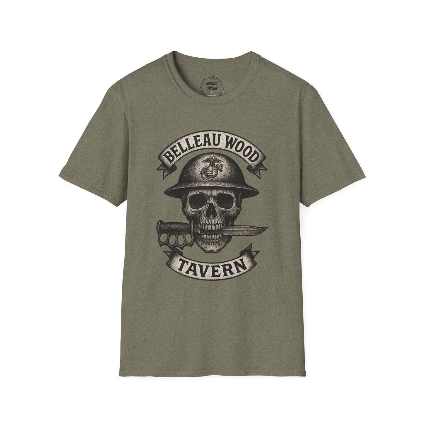 Skull with Bayonet Unisex Softstyle T-Shirt