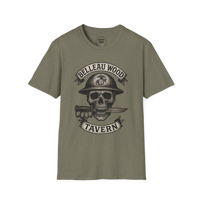 Skull with Bayonet Unisex Softstyle T-Shirt