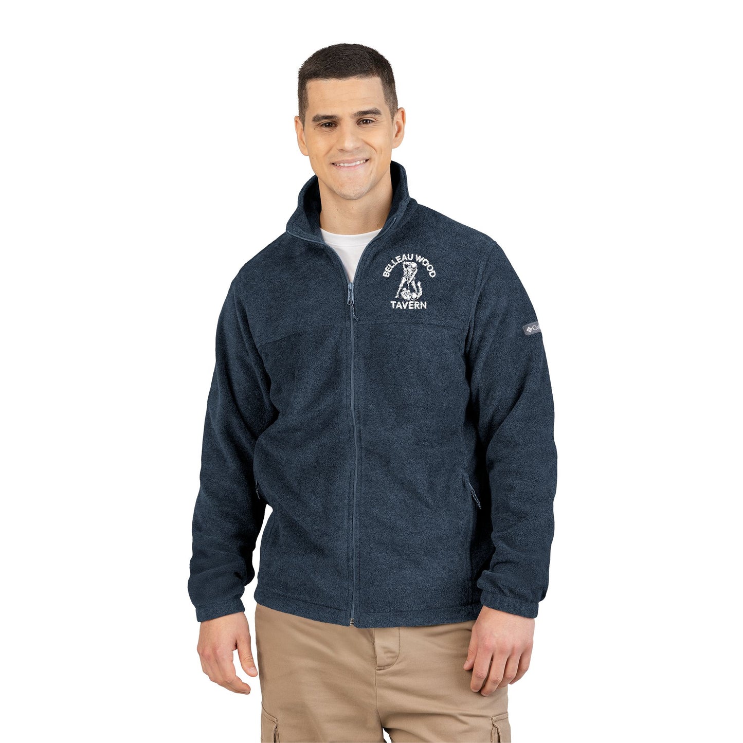 Belleau Wood Tavern Embroidered Fleece Jacket-Men & Women, Perfect for Outdoors
