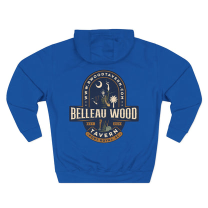 Three-Panel Fleece Hoodie- BELLEAU WOOD Est. 1918