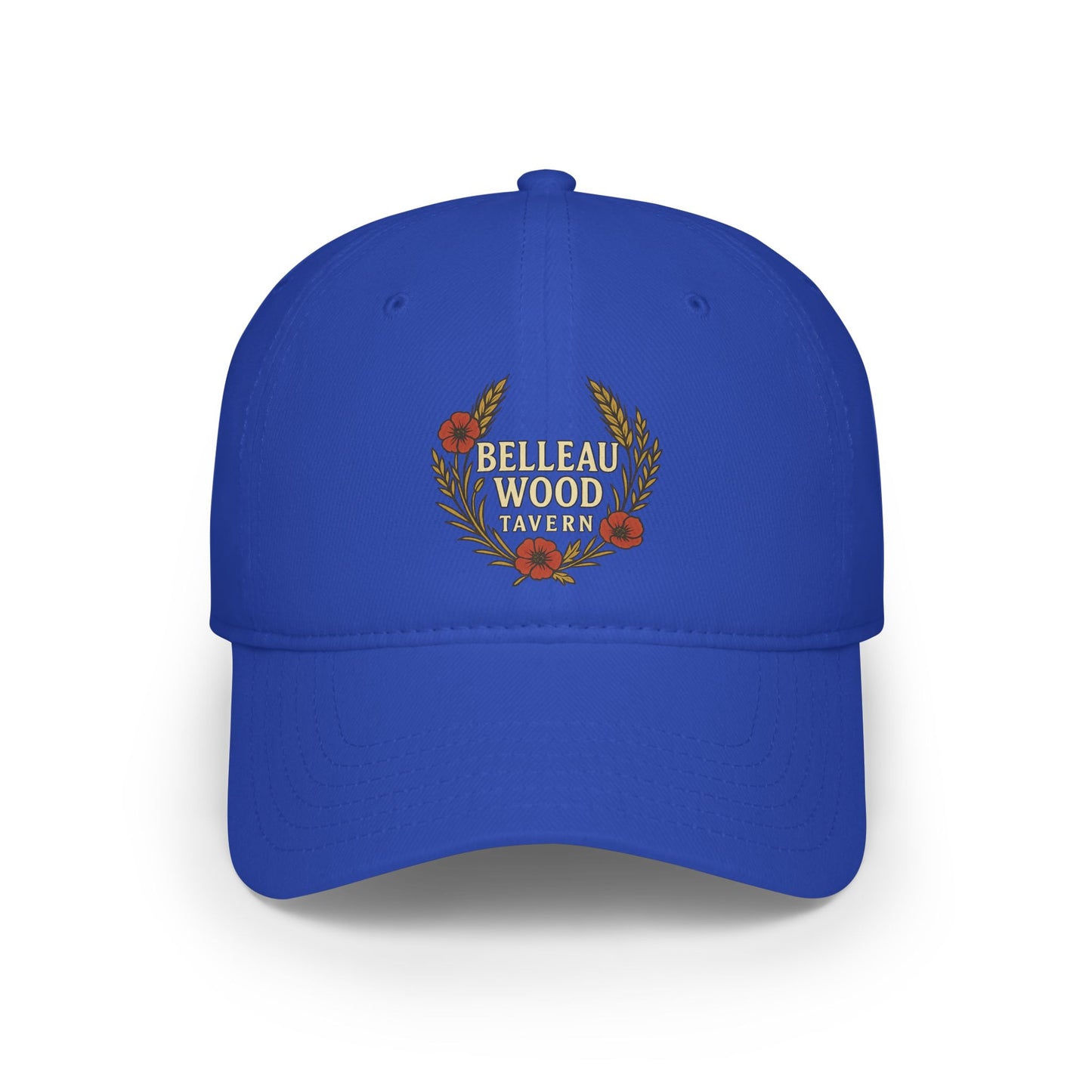 Belleau Wood Tavern Low Profile Baseball Cap — Vintage Wreath Logo Hat