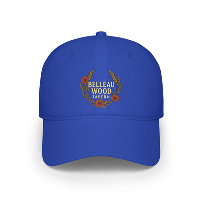 Belleau Wood Tavern Low Profile Baseball Cap — Vintage Wreath Logo Hat
