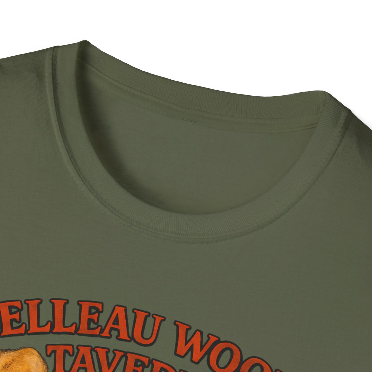 BELLEAU WOOD TAVERN Devil Dog USMC Unisex Softstyle T-Shirt, Vintage Graphic Tee