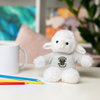 Personalized Stuffed Animal with Belleau Wood Skull T-Shirt Design