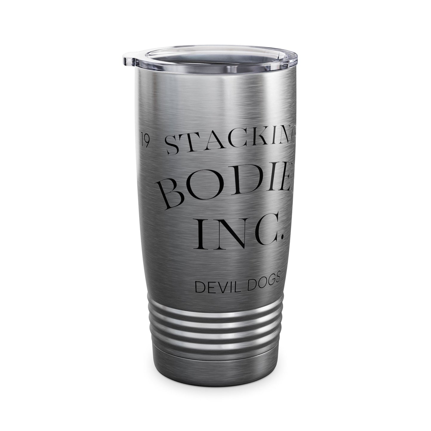 Personalized Ringneck Tumbler - 20oz - Stacking Bodies INC. Devil Dogs Design