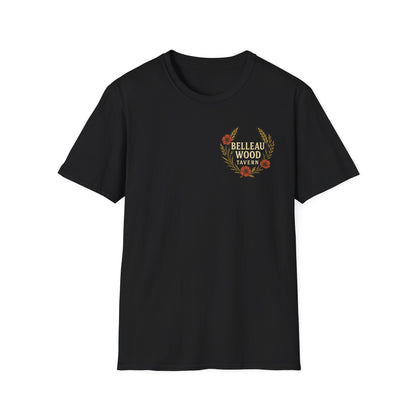 Belleau Wood Tavern – Wheat & Poppies Wreath Tee Stacking Bodies
