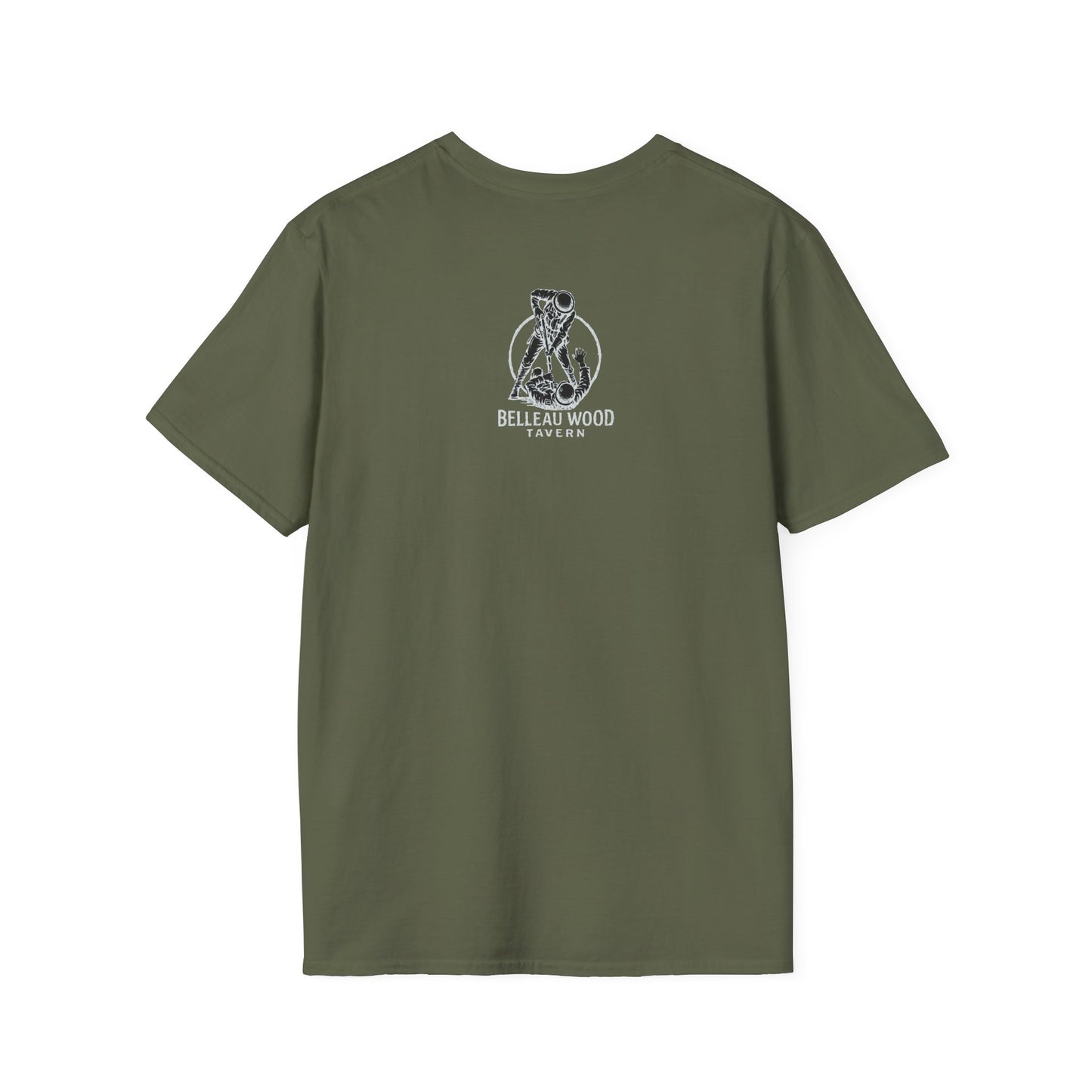 BELLEAU WOOD TAVERN Devil Dog USMC Unisex Softstyle T-Shirt, Vintage Graphic Tee