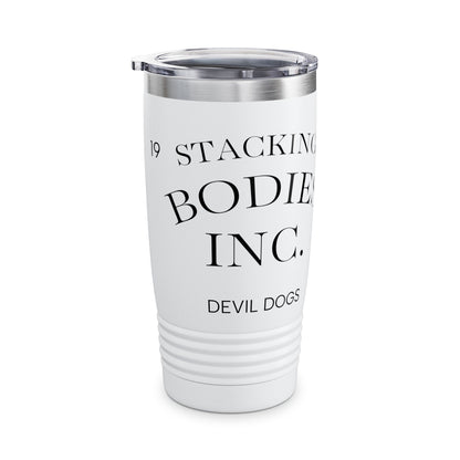 Personalized Ringneck Tumbler - 20oz - Stacking Bodies INC. Devil Dogs Design