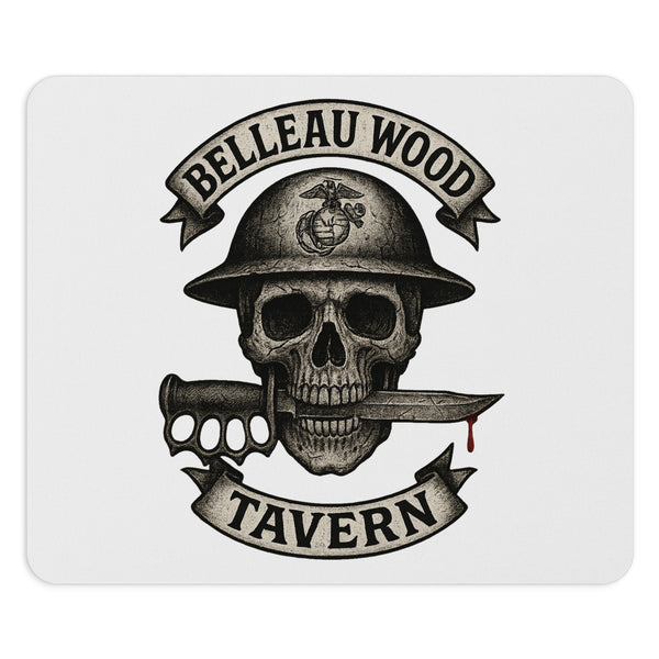 Custom Skull Graphic Mouse Pad - Belleau Wood Tavern Design