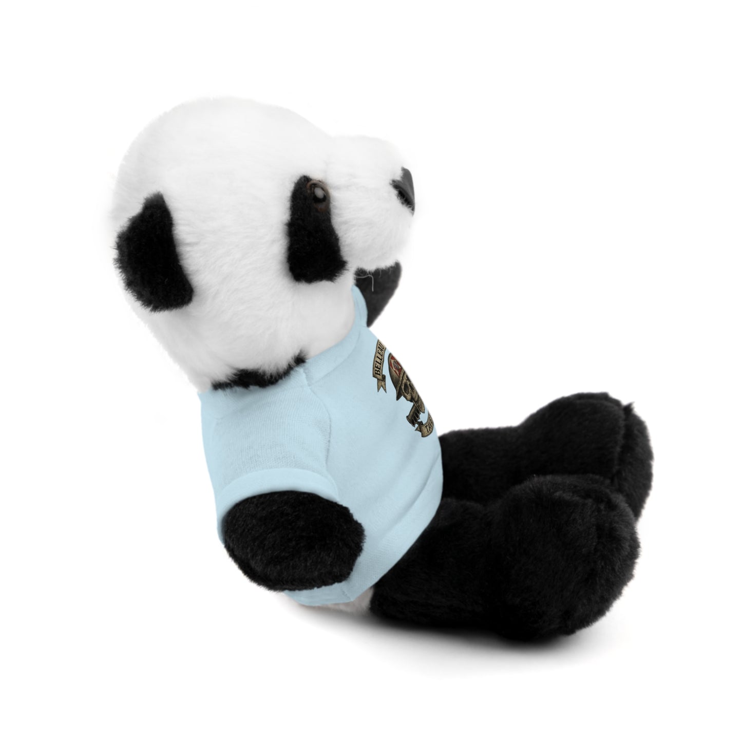 Personalized Stuffed Animal with Belleau Wood Skull T-Shirt Design